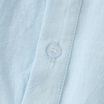 Camisa Casual de Manga Corta Básica para Hombre - Perfecta para Playa y Verano - Image 7