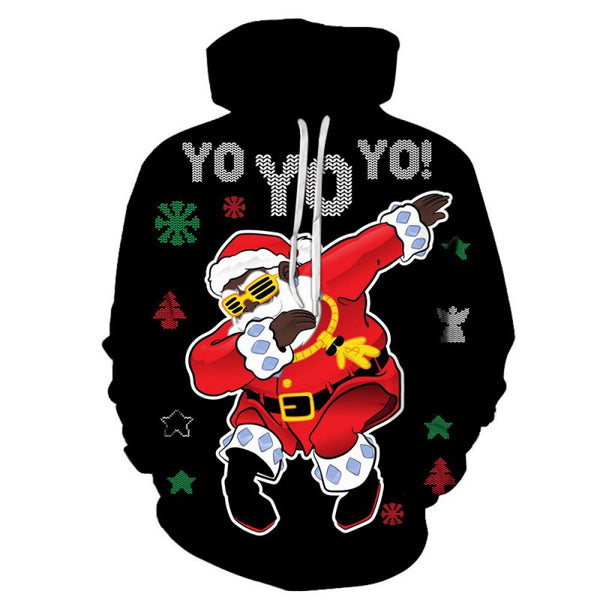 Sudadera Navideña con Estampado Digital de Santa