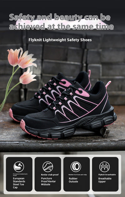 Zapatos de Seguridad Antiaplastamiento y Antipunción para Mujer con Punta de Acero - Image 9