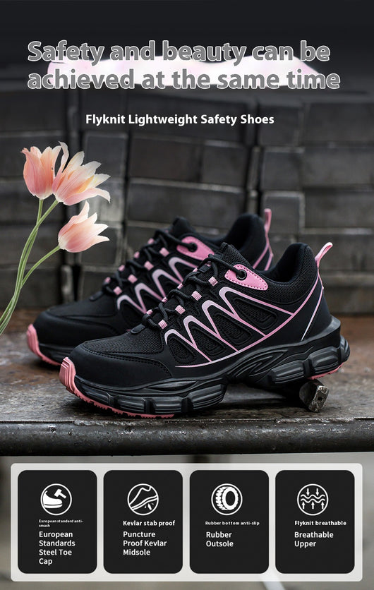 Zapatos de Seguridad Antiaplastamiento y Antipunción para Mujer con Punta de Acero - Image 9