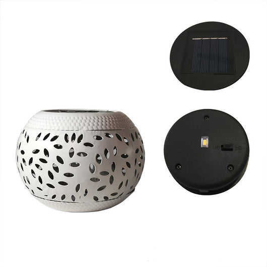 Lámpara Solar de Hierro Forjado para Jardín - Iluminación Decorativa Exterior - Image 5