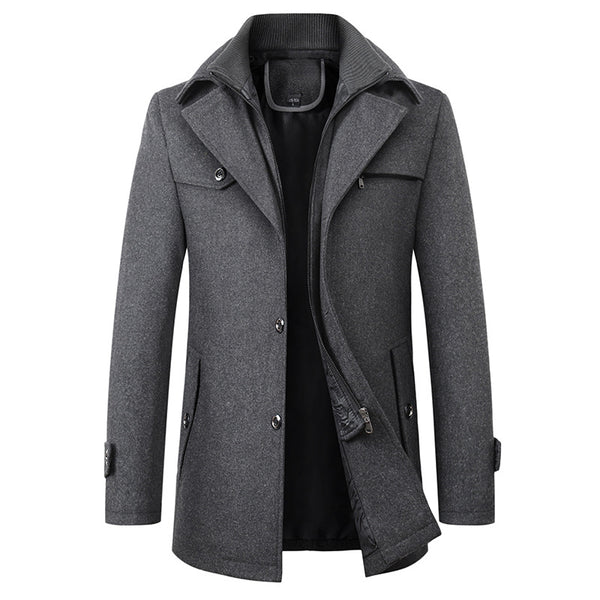 Abrigo de Lana para Hombre Elegante y Cálido