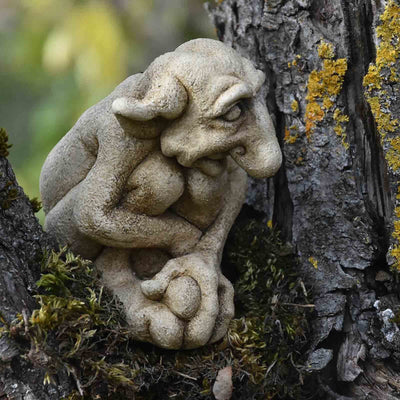 Escultura Gótica de Piedra Fundida - Gárgola y Trol Decorativo en Resina - Image 5