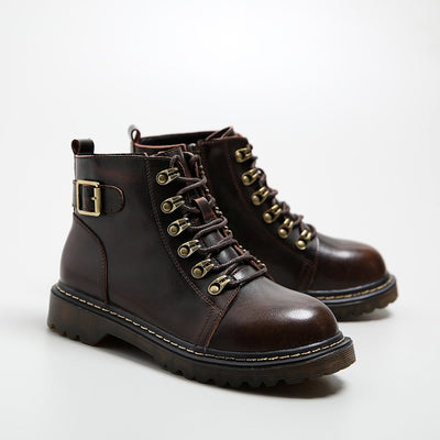 Botas Martin de Cuero Estilo Británico con Remaches Decorativos - Image 4