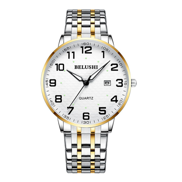 Reloj de Cuarzo Luminoso Impermeable Unisex de Moda