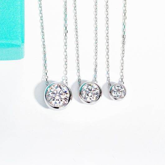 Conjunto de Aretes y Collar de Moissanita Calada de Lujo Accesible - Image 23