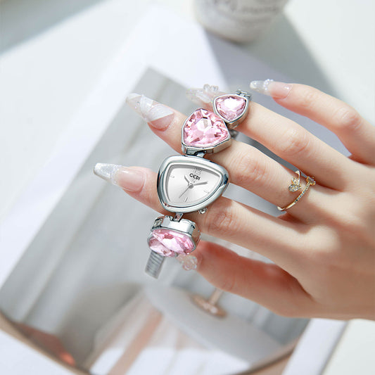 Reloj de Pulsera Mujer Lujo Cristal Diamante - Elegancia Light Luxury
