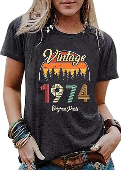 Blusa Vintage con Estampado de Letras para Fiestas - Image 10