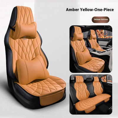 Funda de Asientos de Cuero Premium para Auto - Juego Completo 5 Plazas - Image 8
