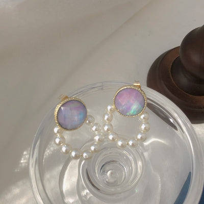 Aretes de Perla Diseño Exclusivo Alta Gama - Image 9