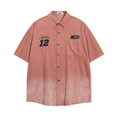 Camisa Suelta de Verano con Bolsillos Bordados para Hombre - Image 16