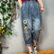 Jeans Vintage con Bordado Artístico para Mujer