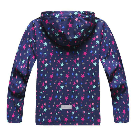 Chamarra Hoodie con Cierre para Niña - Diseño Estampado Resistente al Agua - Image 6