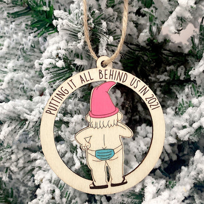Adorno Navideño Calado de Madera - Pareja de Muñecos de Nieve y Renos - Image 6