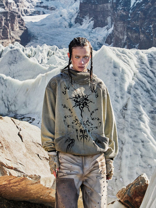 Sudadera con Capucha de Punto Waffle - Calidez y Confort - Image 10