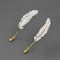 Aretes de Tinta Elegantes - Colección Pluma Retro