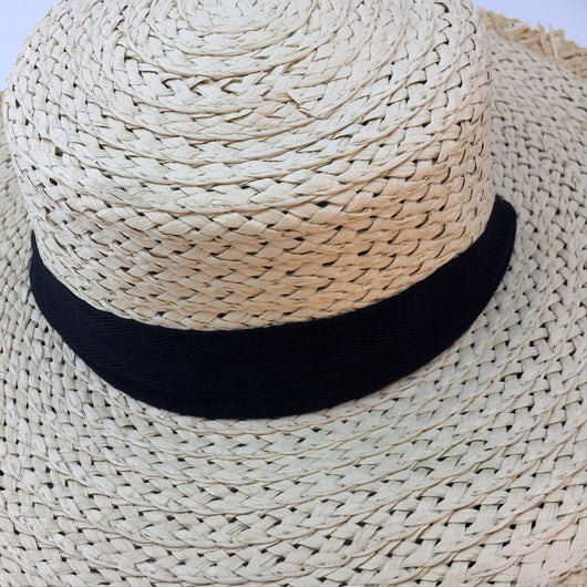 Sombrero de Paja para Mujer Protección Solar Playa - Image 12