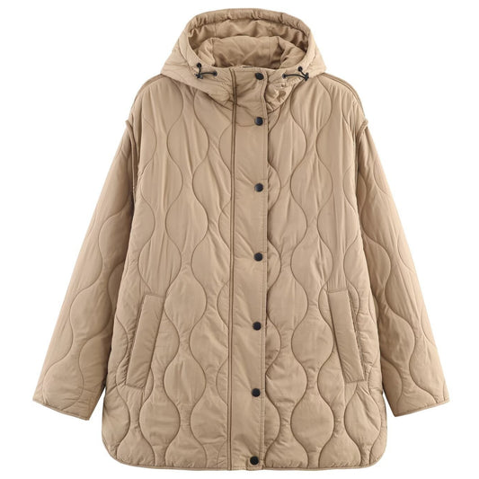Chaqueta Acolchada Impermeable con Capucha para Mujer - Versátil y Cómoda