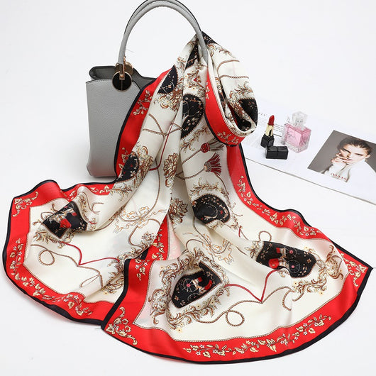 Pañuelo de Seda Versátil para Mamá - Diseño Elegante Multiusos - Image 24