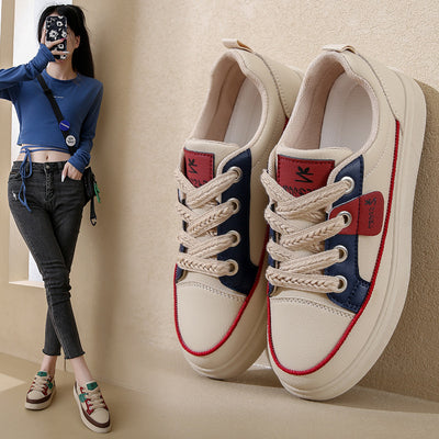 Tenis Blancos Plataforma Estilo Coreano - Comodidad Premium para Mujer