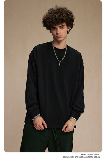 Camisa Manga Larga Cuello Redondo para Hombre - Image 12