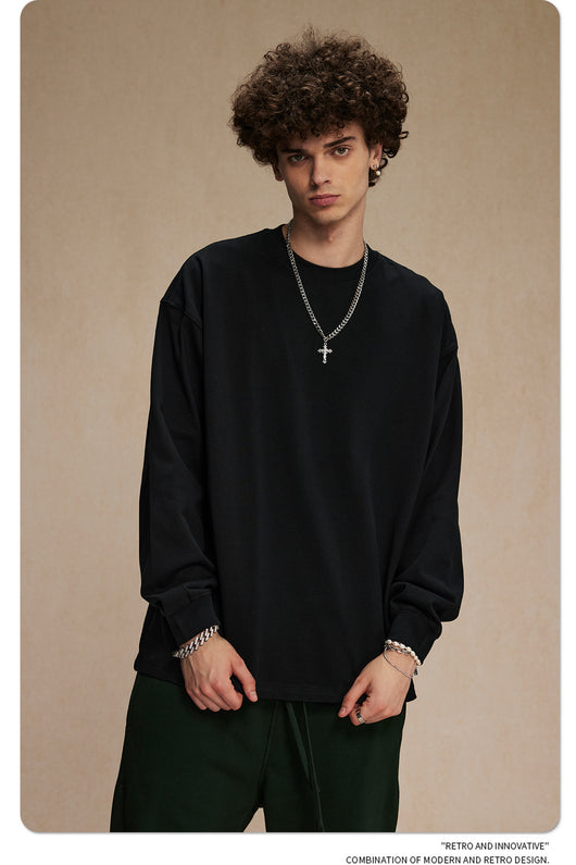 Camisa Manga Larga Cuello Redondo para Hombre - Image 12