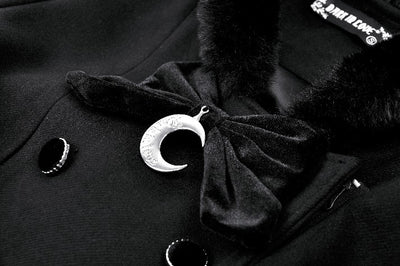 Abrigo Negro Gótico con Capucha y Orejas de Gato - Image 16