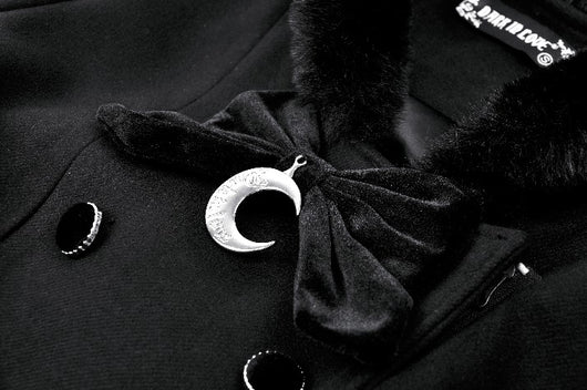 Abrigo Negro Gótico con Capucha y Orejas de Gato - Image 16