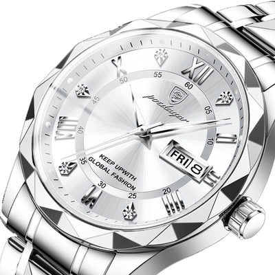 Reloj para Hombre con Correa de Cuero y Movimiento de Cuarzo - Image 10