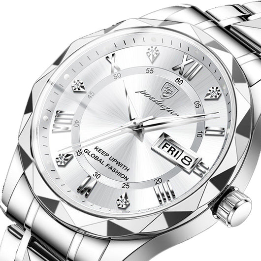 Reloj para Hombre con Correa de Cuero y Movimiento de Cuarzo - Image 10