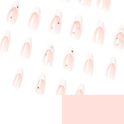 Uñas Postizas con Cristales Gota de Agua - Diseño Elegante y Brillante - Image 4