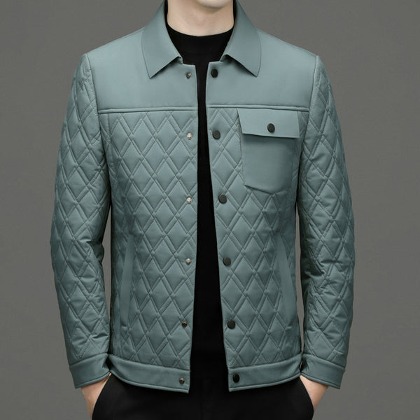 Chaqueta Acolchada Casual para Hombre con Seda de Morera