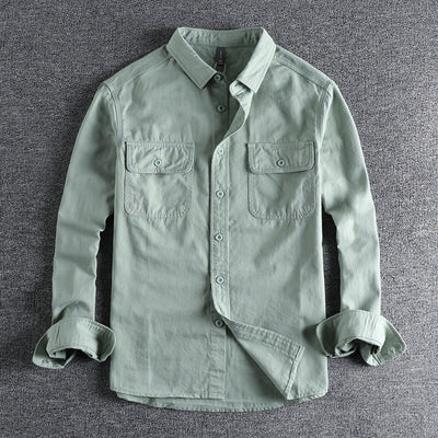 Camisa Overol Manga Larga con Diseño Moderno para Hombre - Image 11