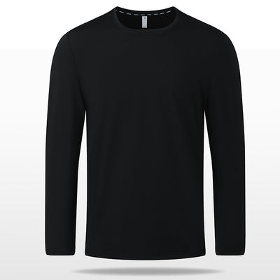 Playera Manga Larga Lisa de Algodón Premium - Image 2