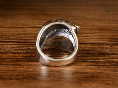 Anillo Retro de Plata 925 Negro para Hombre - Image 9
