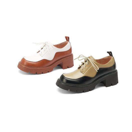 Zapatos Oxford Retro Británicos con Suela Gruesa para Mujer - Image 10