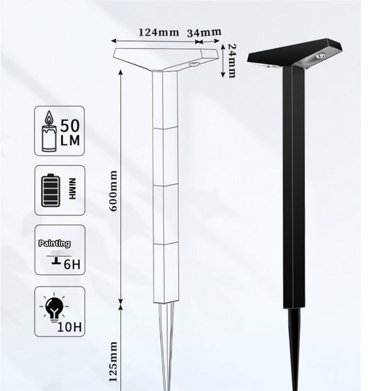 Lámpara Solar de Jardín con Sensor Automático - Iluminación Inteligente para Exteriores - Image 7