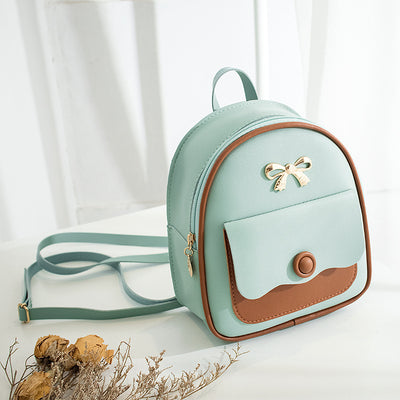 Mochila Casual para Mujer con Bolsillo Frontal Contrastado - Image 3