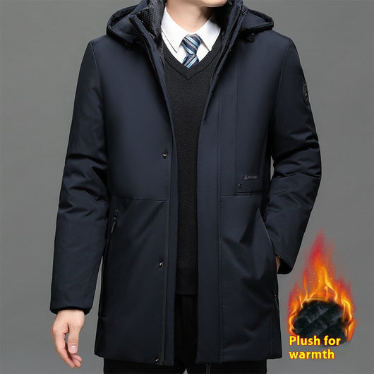 Abrigo de Algodón Grueso Talla Grande para Hombre - Image 2