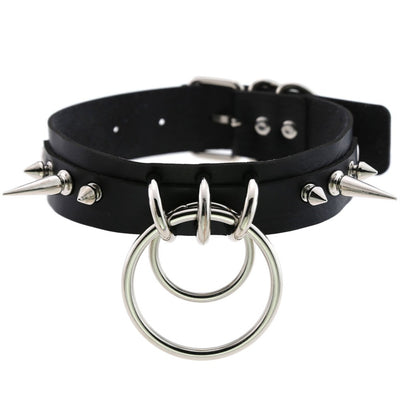 Collar de Cuero con Remaches Puntiagudos - Image 6