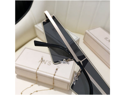 Gafas de Sol Triangulares Trendy para Hombre y Mujer - Estilo Hip Hop - Image 10