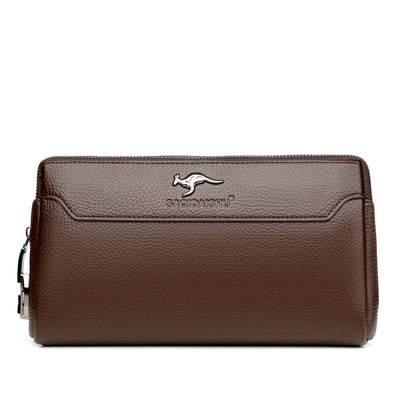 Cartera de Cuero para Hombre con Cierre de Contraseña Anti-robo - Image 7