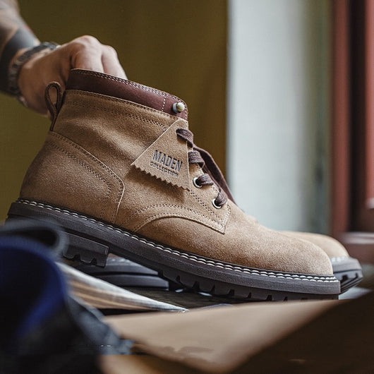 Bota Retro Americana para Hombre - Caña Media en Cuero - Image 3