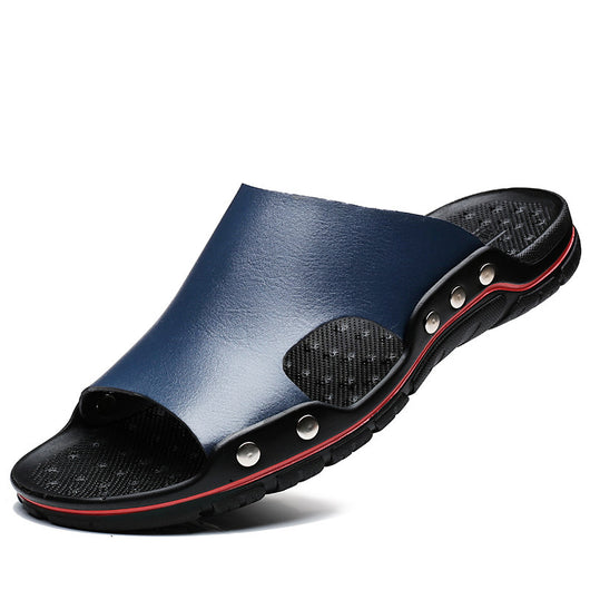 Sandalias de Cuero para Hombre Verano - Cómodas, Antideslizantes y Talla Grande - Image 4