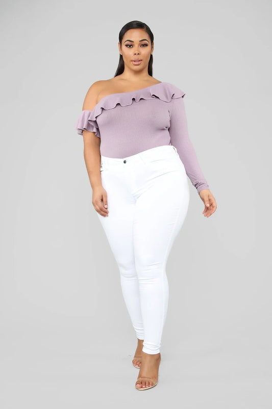 Pantalones Vaqueros Lápiz de Talle Alto con Elasticidad Premium para Mujeres Talla Grande - Image 2