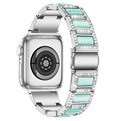 Reloj de Acero Inoxidable con Ópalos y Diamantes Incrustados - Image 12