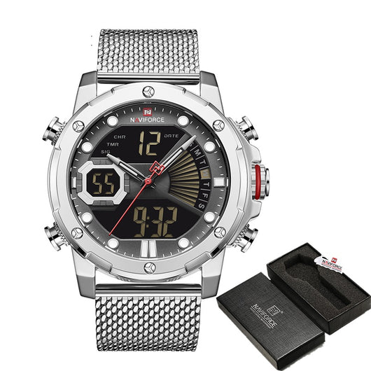 Reloj Deportivo Multifunción Dual Display Resistente al Agua para Hombre - Image 12