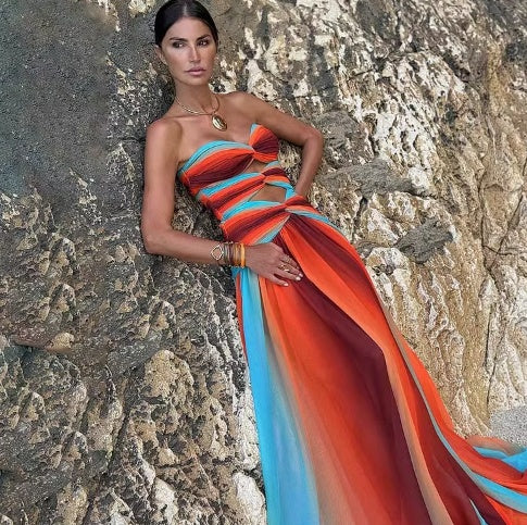 Traje de Baño Enterizo Reductor con Contraste de Colores