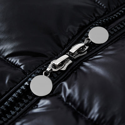 Abrigo Corto Brillante Acolchado para Hombre - Chaqueta de Plumón Térmico - Image 4