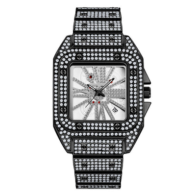 Reloj Hombre Hip Hop Diamantes Esfera Grande Cuarzo - Image 2